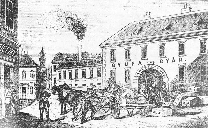 Zarzetzky J�zsef gyufagy�ra 