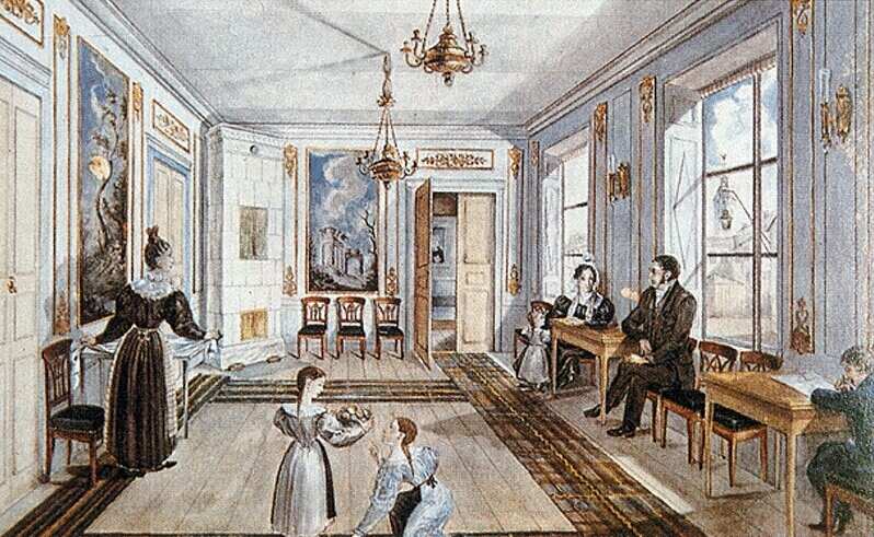 Biedermeier fogad�szoba 