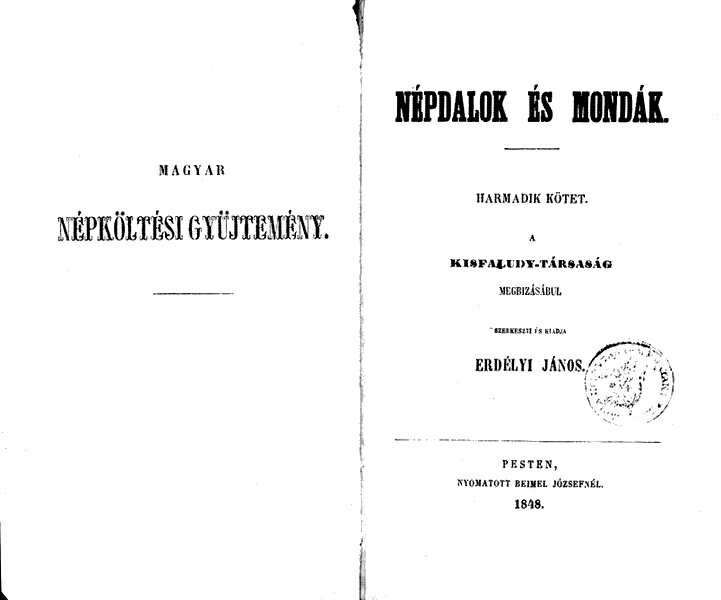 Erd�lyi: N�pdalok �s mond�k 