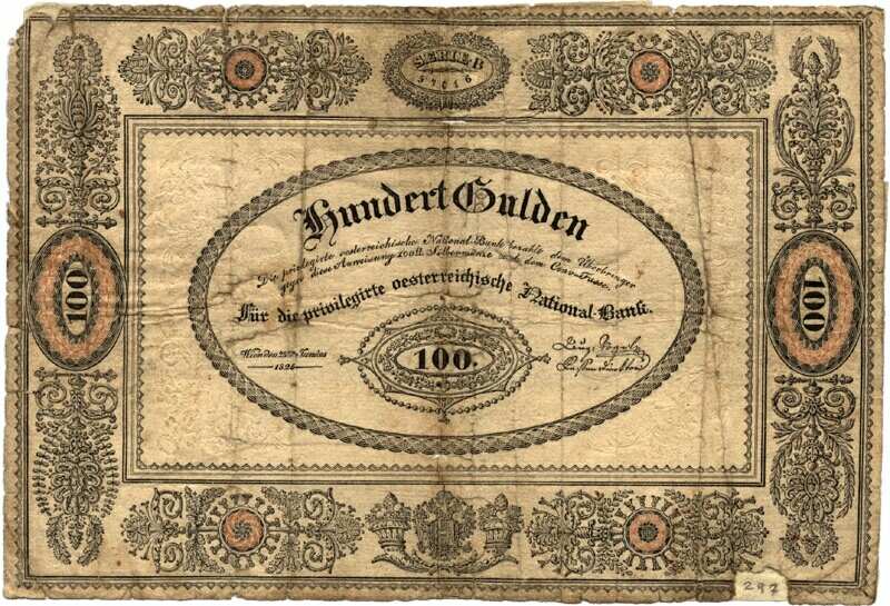 Bankjegy: 100 gulden 2. 