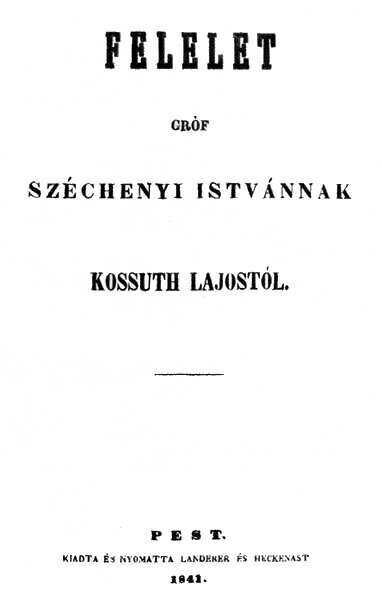Kossuth �s Sz�chenyi 