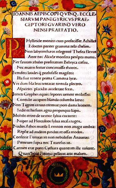 Janus Pannonius versesk�tete 