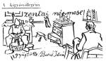 16. Ban� Istv�n: A k�gy�-v�leg�ny. Zentai n�pmese illusztr�ci�ja (Kalangya, XII. �vf. 4. sz. 169. l.)