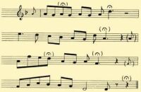 Fig. 210. One of the melodies of the ballad L�szl� Feh�r