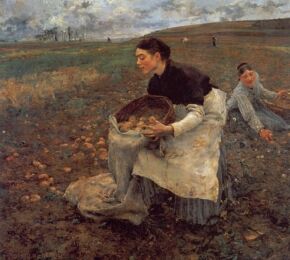 Jules Bastien-Lepage: Krumpliszed�s  - 1879(Nagy�that� k�p)