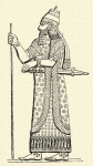 134. Assyriai kir�ly (Khorsabadi relief).