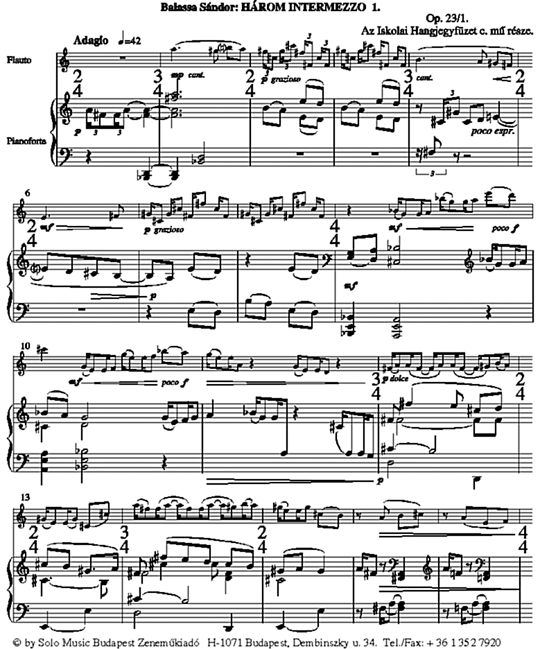 H�ROM INTERMEZZO I.  1. oldal