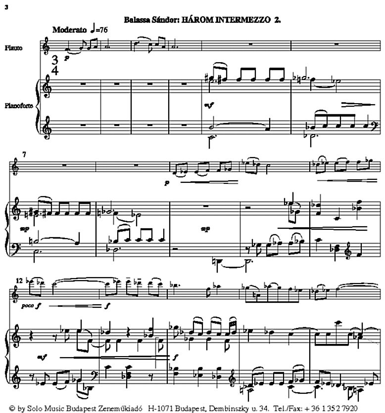 H�ROM INTERMEZZO II.  1. oldal
