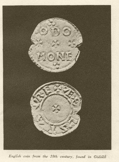 English coin from the 10th century, found in G�d�ll� 