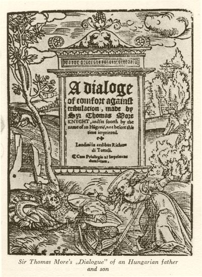Sir Thomas More's Dialogue of a Hungarian father and son
