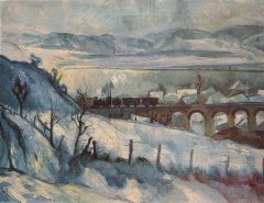 Sz�nyi Istv�n: Viadukt (T�li t�j vas�ttal) - 1927 (Nagy�that� k�p)