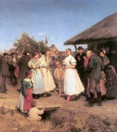 De�k-�bner Lajos: Esk�v�i menet - 1888 (Nagy�that� k�p)