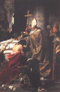 Vajk megkeresztel�se, 1875