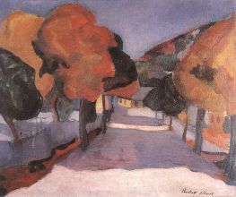 Perlrott-Csaba Vilmos: Nagyb�nyai utca - 1907 k�r�l (Nagy�that� k�p)