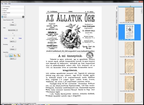 Scan Tailor fekete/fehér kimenet.